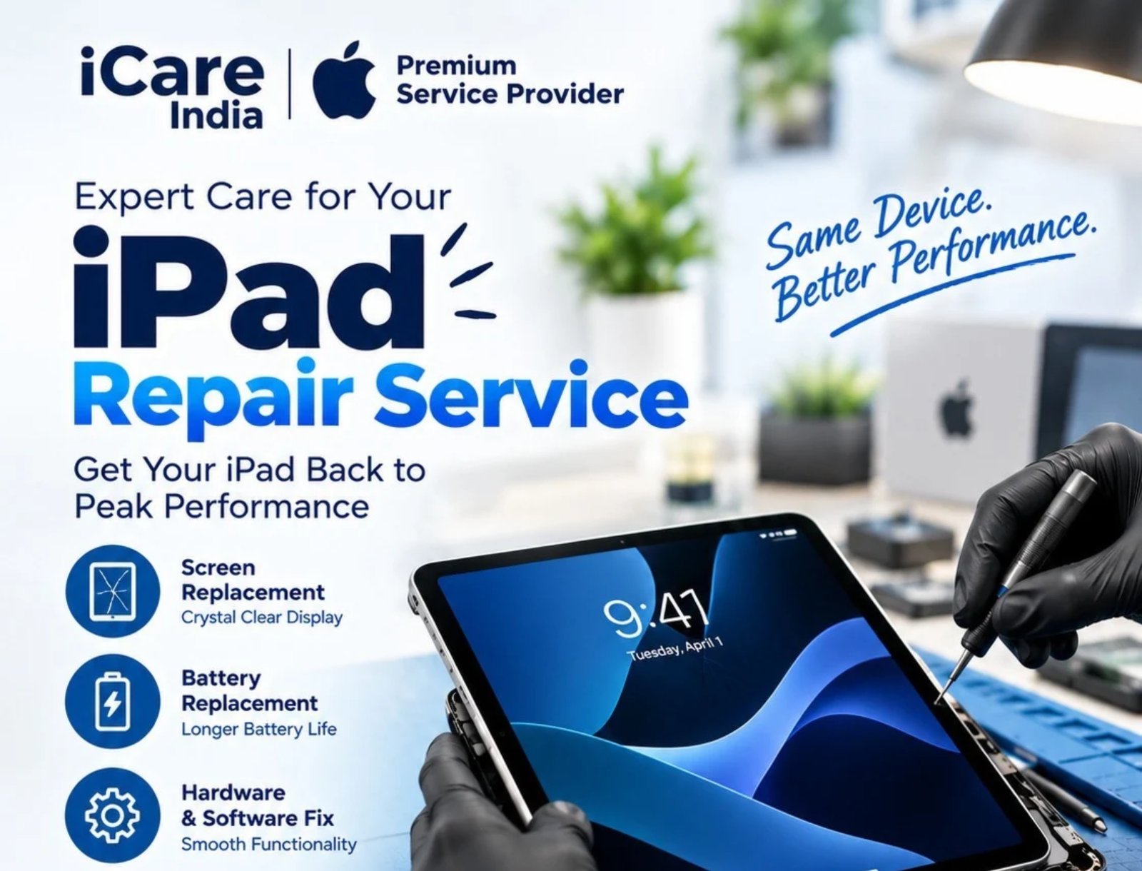 iPad battery replacement in Bangalore